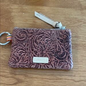 Consuela Floral Embossed Brown Wallet
